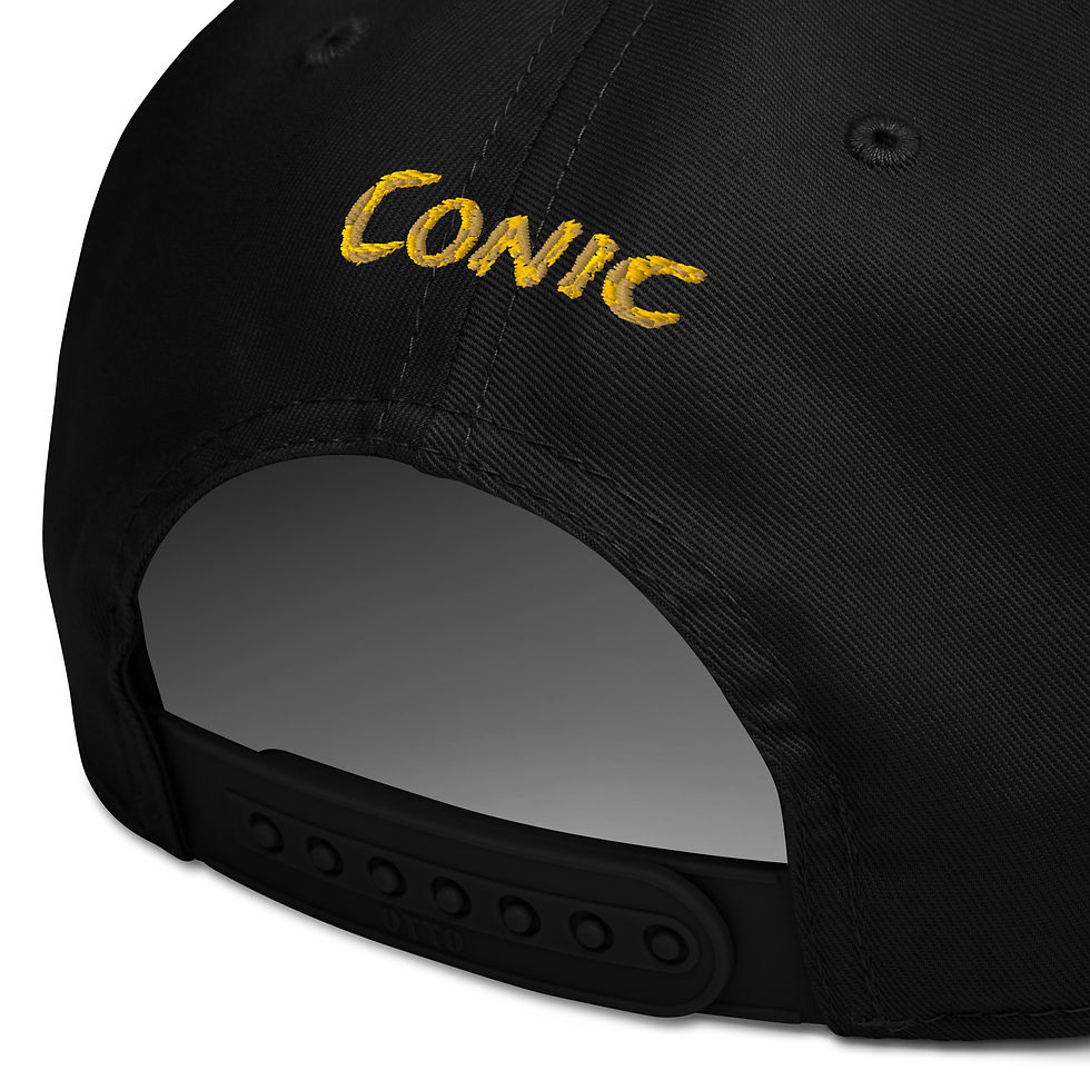 サムネイル： Conic Crown 5-panel Embroidered Cap