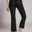 Thumbnail: Stretch Faux Leather Flare Pants in Black
