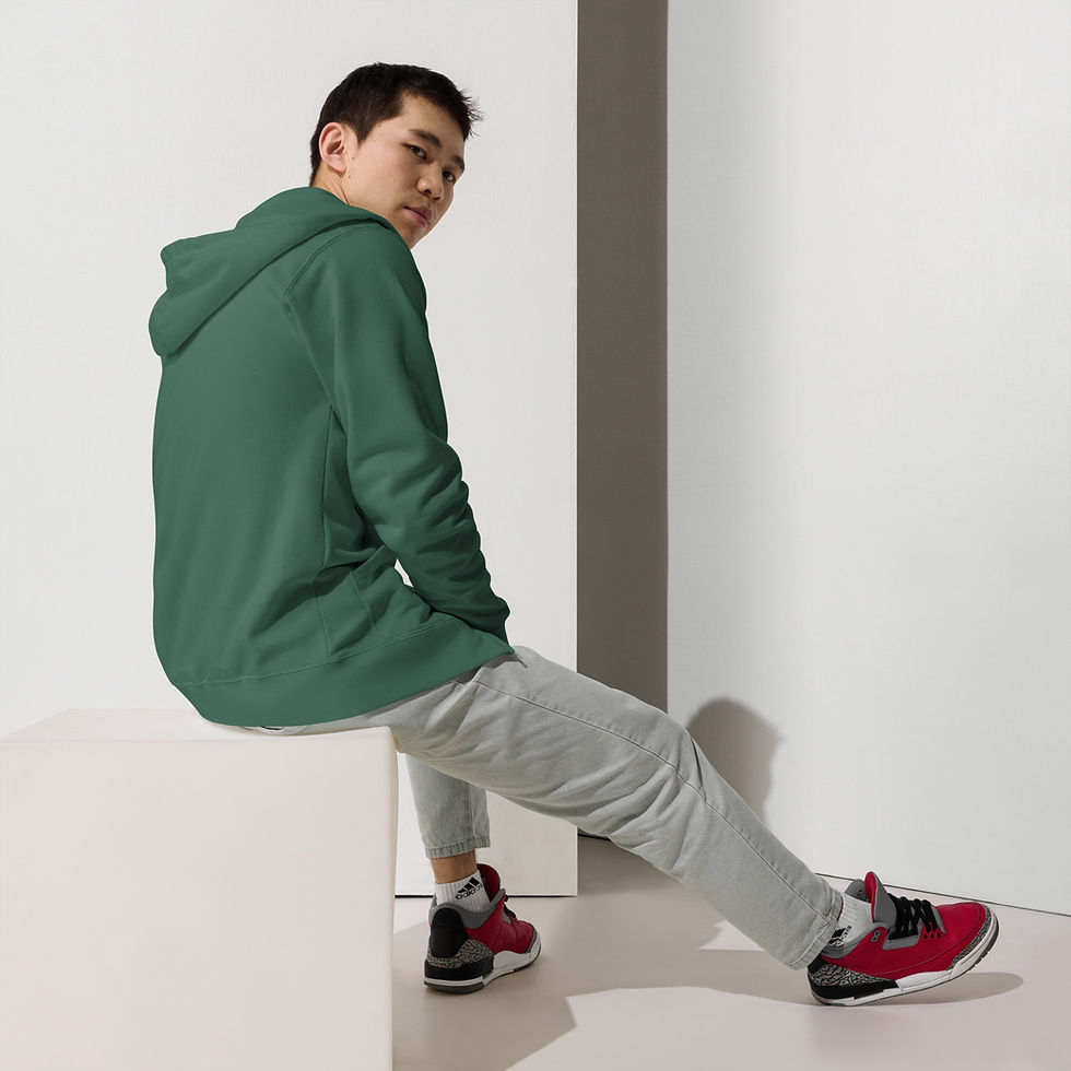 Thumbnail: Unisex Be Ike-Conic fleece zip up hoodie