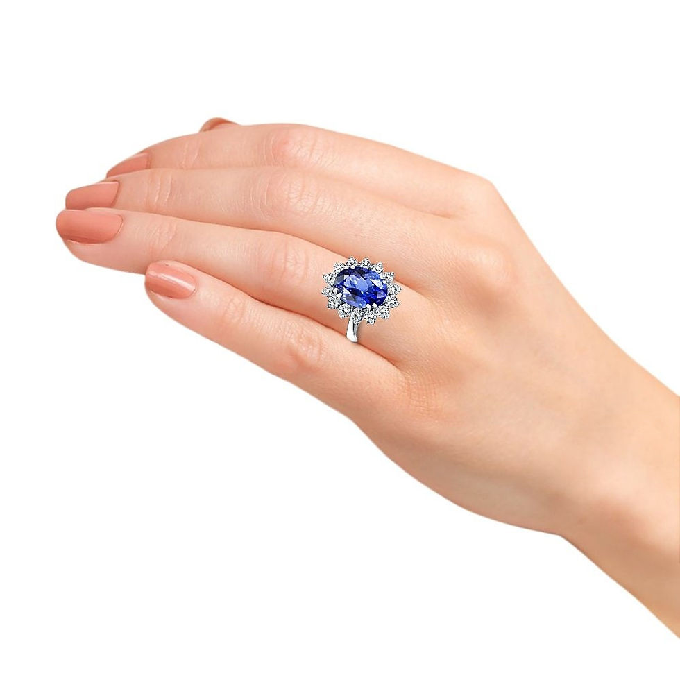 Miniatura: Curated by Be Ike-Conic - SightHolder Diamonds NYC Princess Halo Ring (14K Gold)