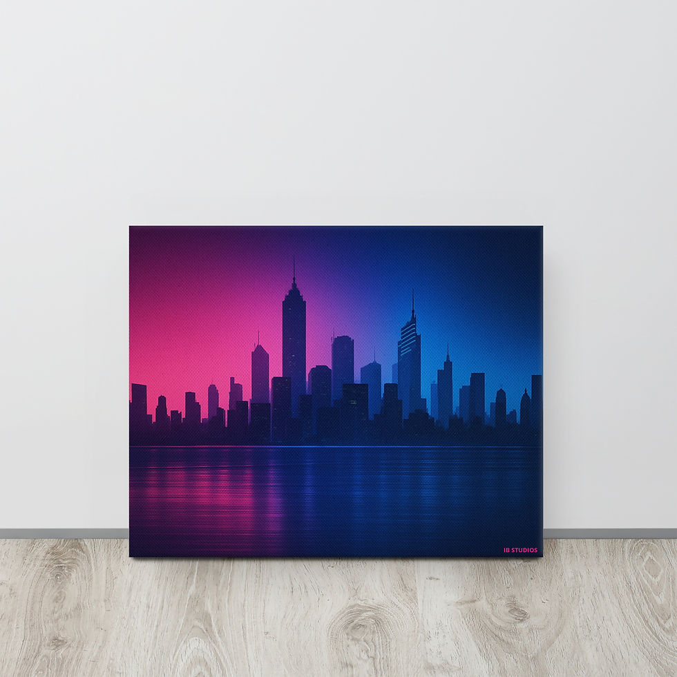 Thumbnail: Skyline Radiance - Thin Canvas Art by IB Studios