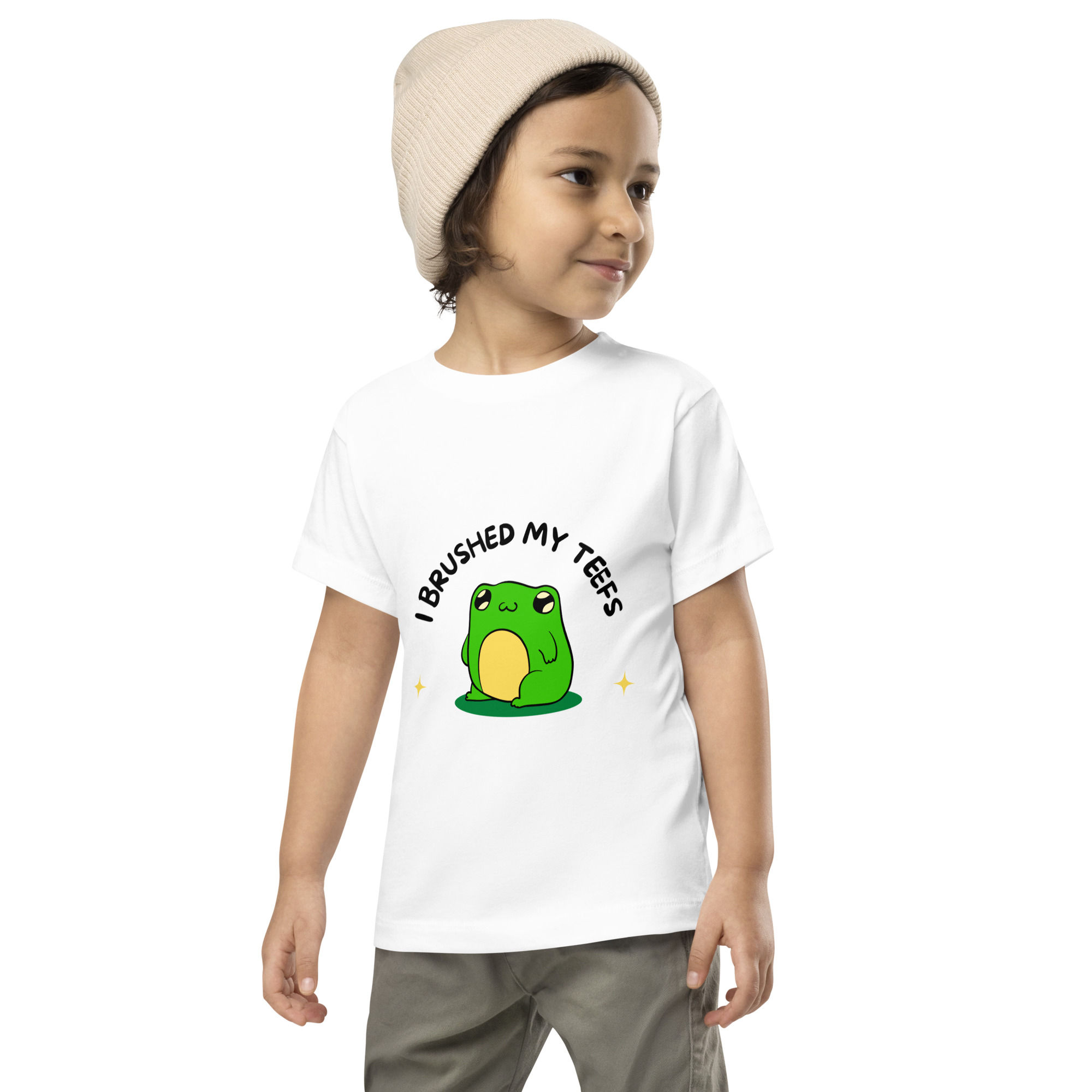 I Brushed My Teefs Toddler Short Sleeve Tee