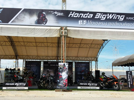 Honda BigWing Kanchanaburi ออกบูธ งานสะพานข้ามแม่น้ำแคว จ.กาญจนบุรี