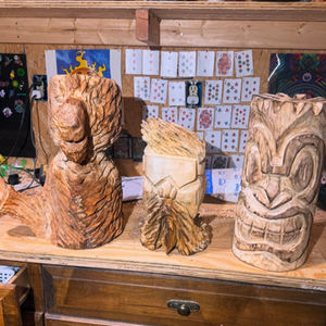Three Wooden Sculptures