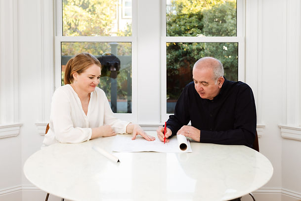 Heather & Bassel in their studio