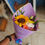 Miniatura: CONE GIRASSOL + MIX FLORAL + ESCRITA "EU TE AMO"