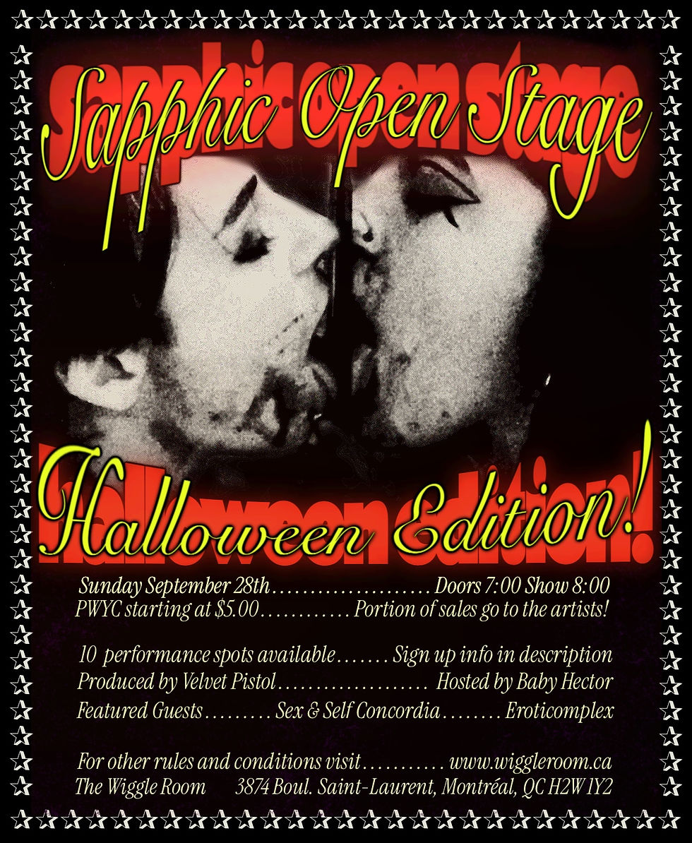 Sapphic Open Stage HALLOWEEN EDITION!