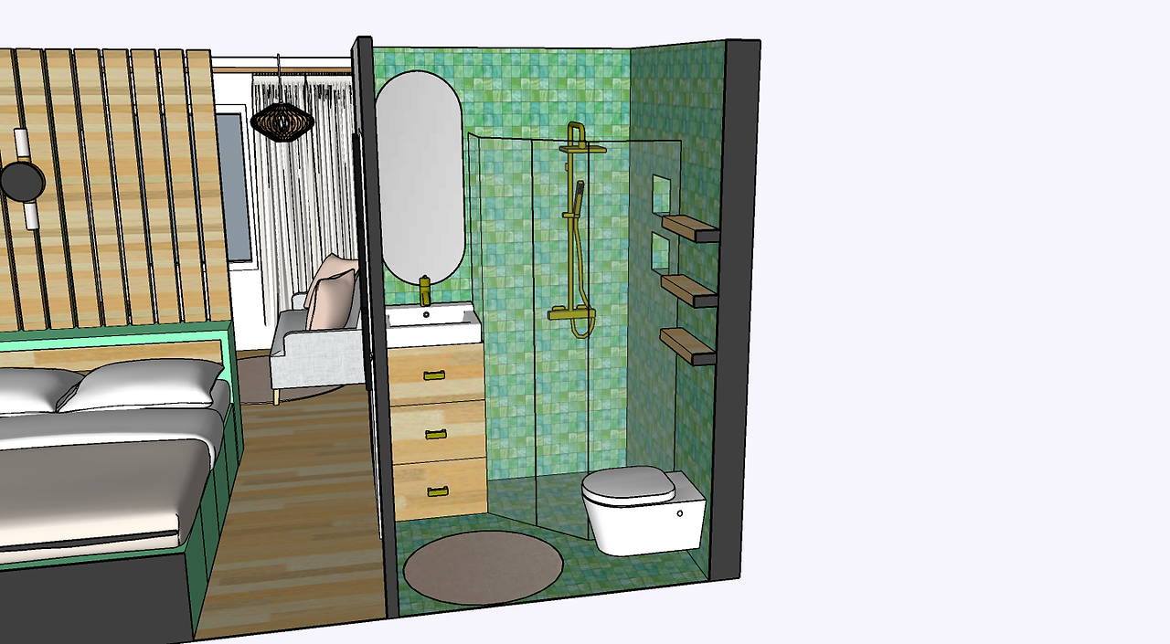 Aménagement et décoration d'un studio parisien