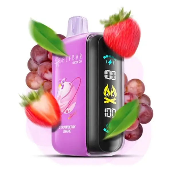 ELFBAR Raya D3 | Strawberry Grape 25000 puff Disposable Vape