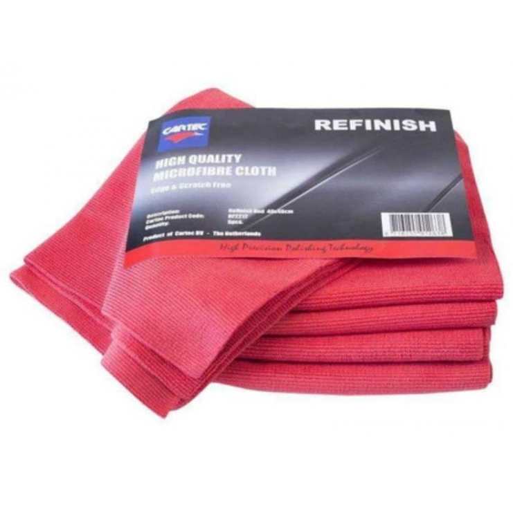Фібра для авто - Cartec Refinish Microfibre Towel 40х40см. Червона