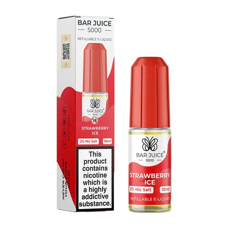 BAR JUICE 5000 | Strawberry Ice Salt E-Liquid, 10ml/20mg