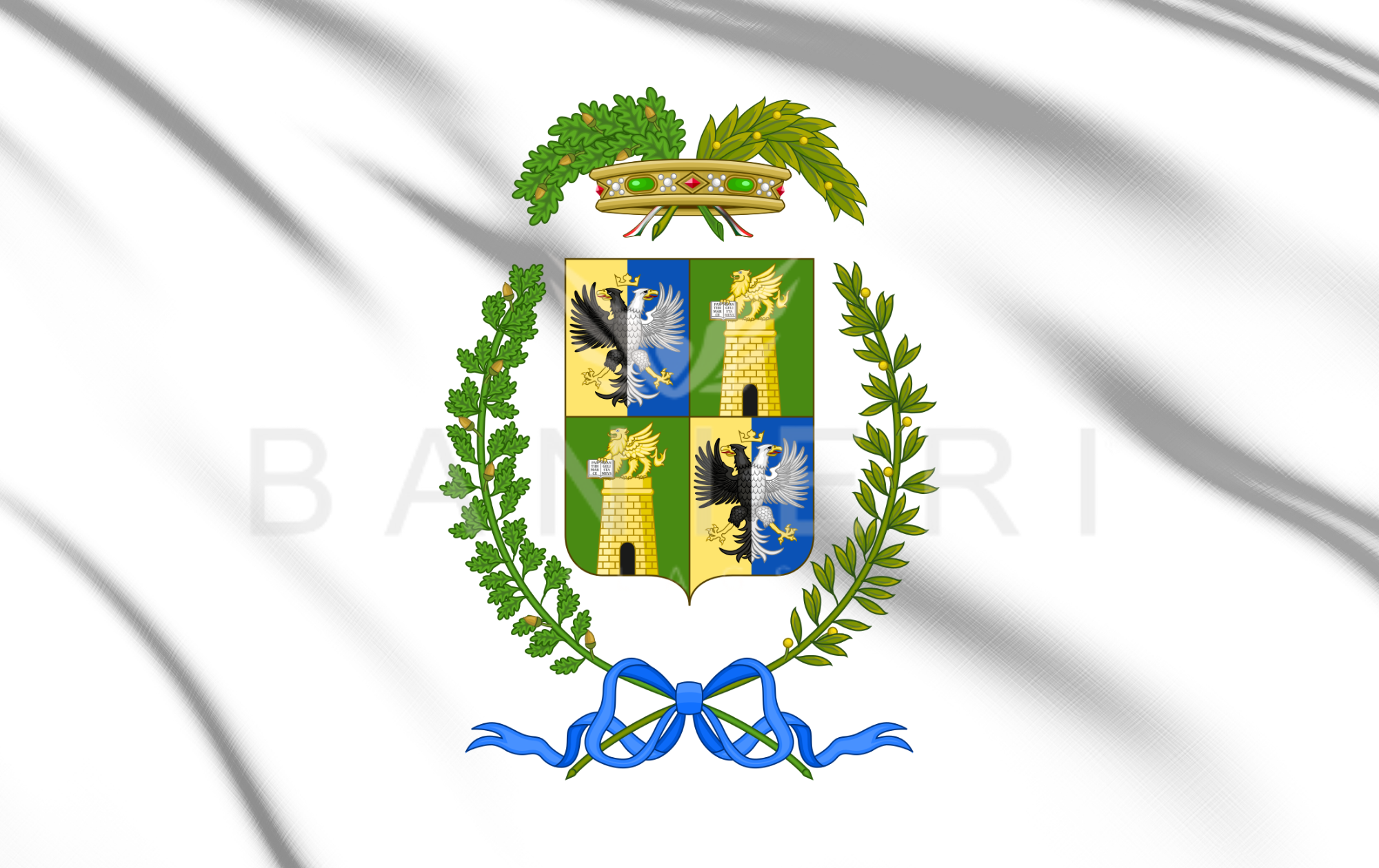 Bandiera della Provincia di Rovigo - Terra tra Po e Adige - BANIERI®