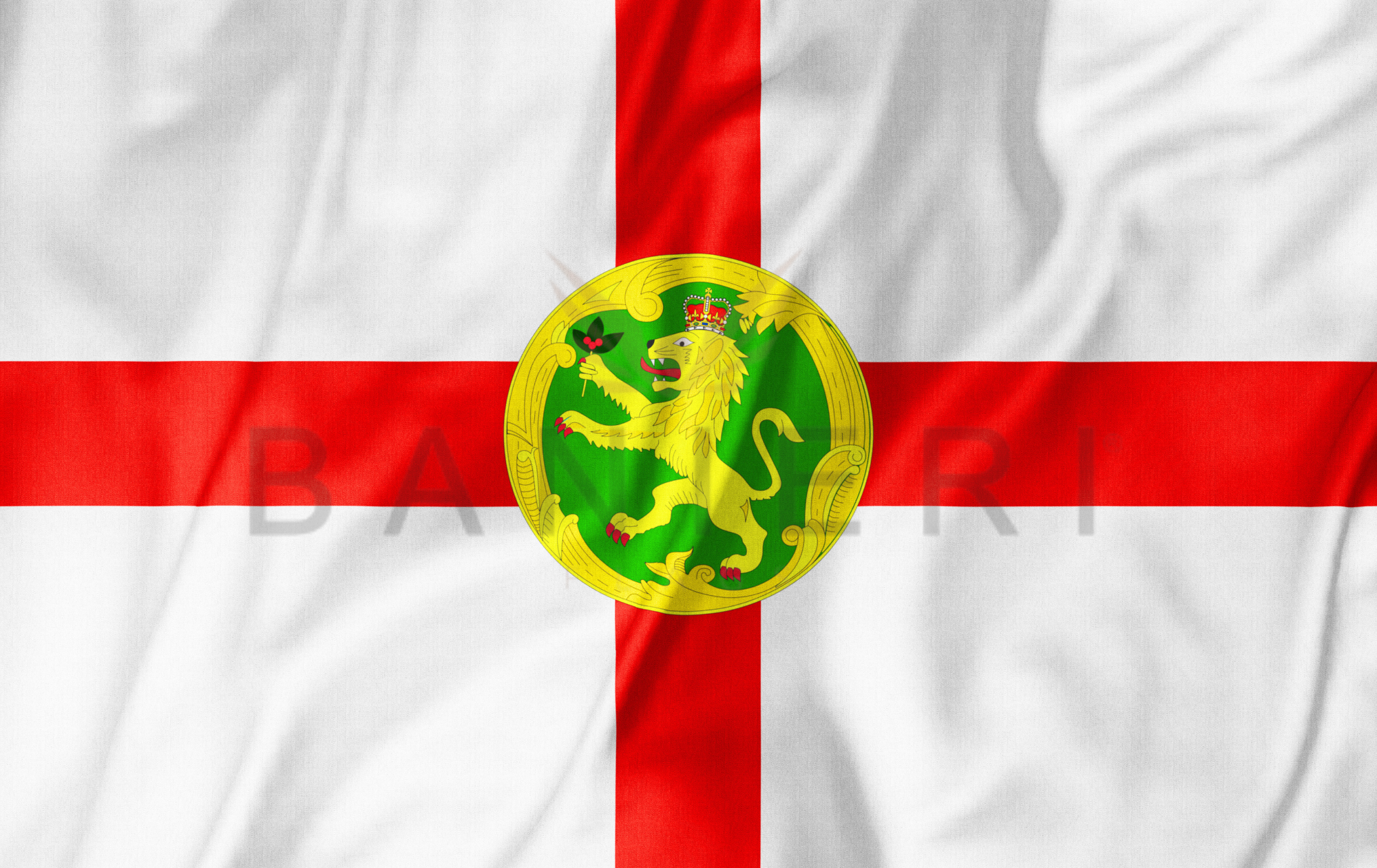 Bandiera di Alderney – Simbolo dell'Isola di Alderney - BANIERI®