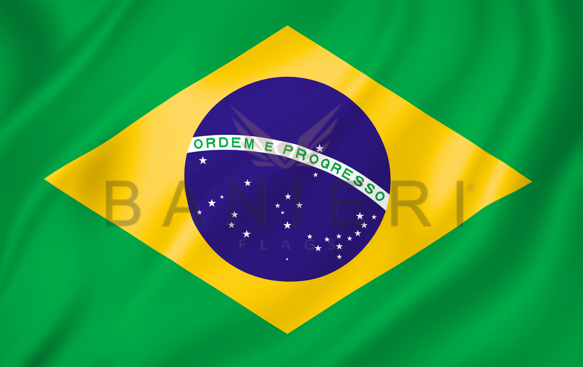 Bandiera del Brasile - Simbolo di Orgoglio Nazionale - BANIERI®