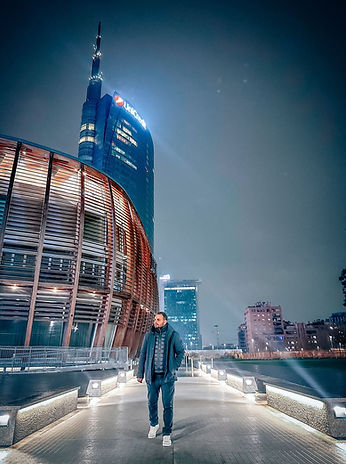 Cristofer Di Canito in Milan, representing his vision beyond local boundaries