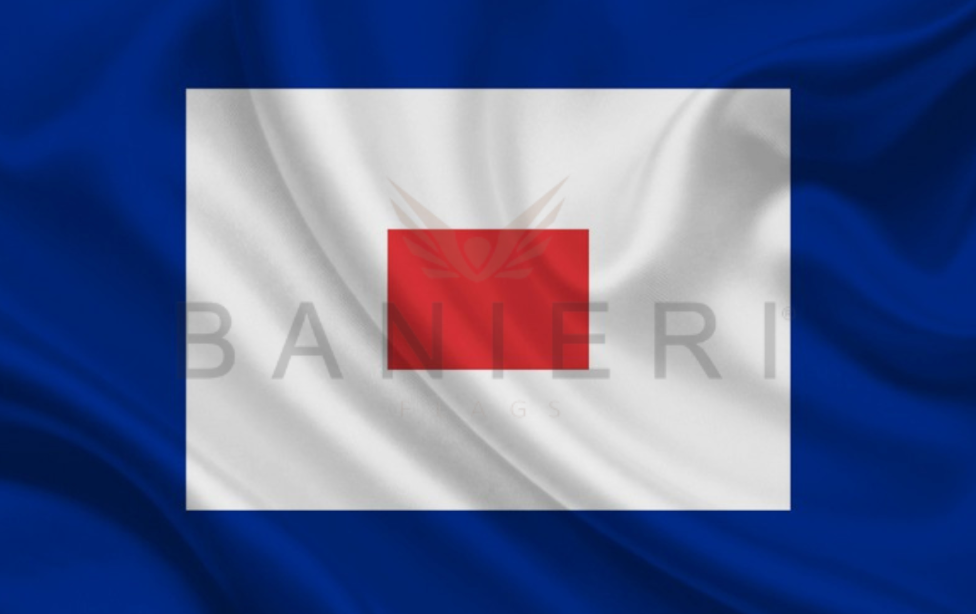 Bandiera Codice Nautico Lettera W (Whiskey) - BANIERI®