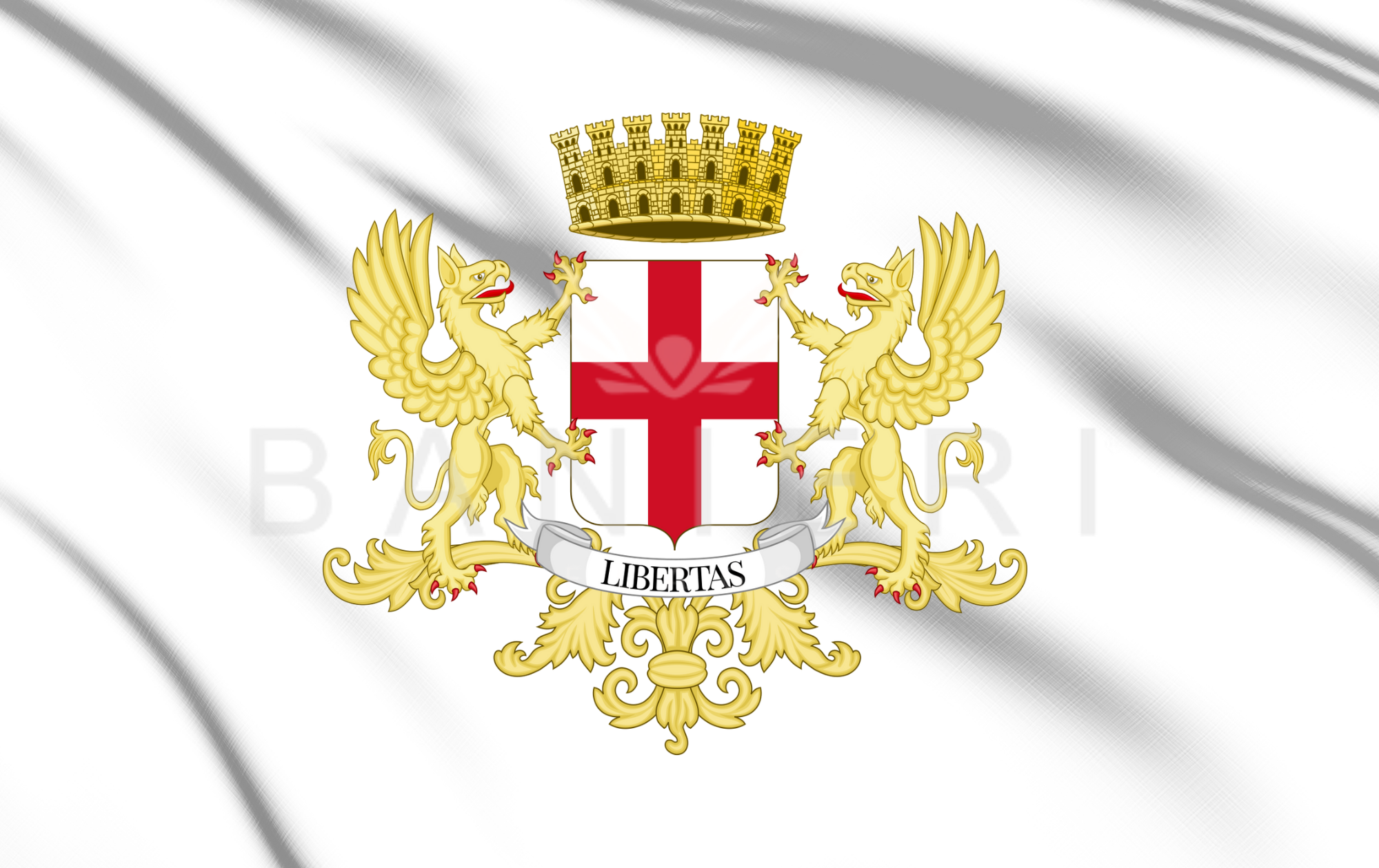 Bandiera della Provincia di Genova - Simbolo di Tradizione e Storia - BANIERI®