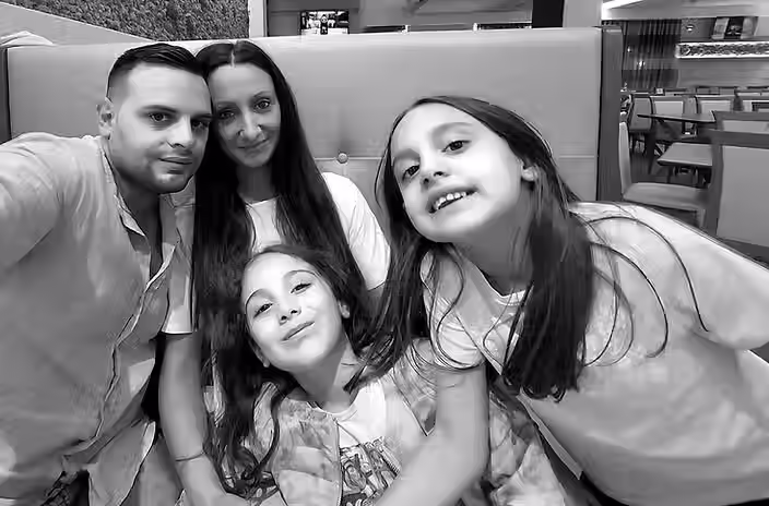Cristofer Di Canito with his family, the people behind his strongest motivation