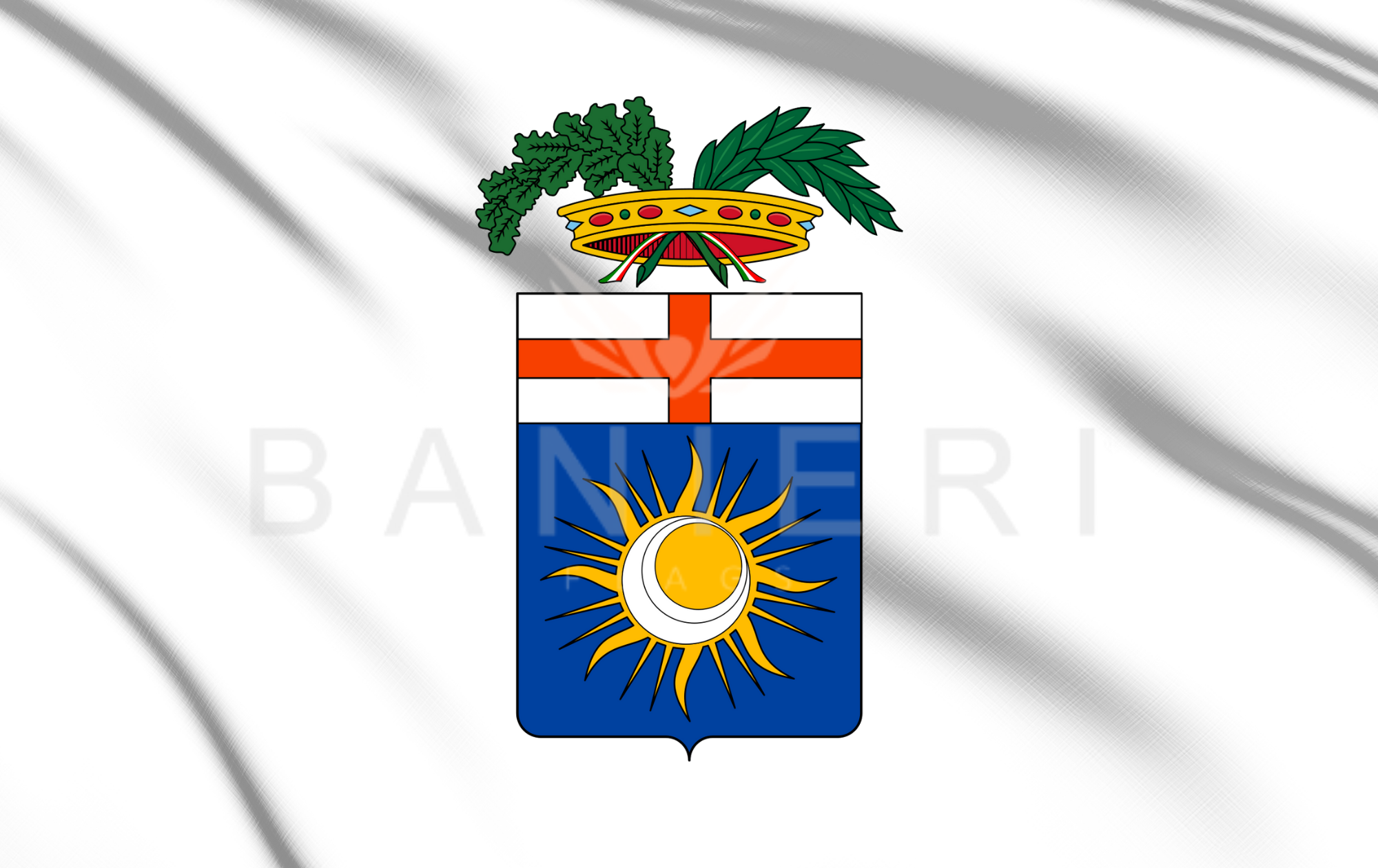 Bandiera della Provincia di Milano - Capitale Economica Lombarda - BANIERI®