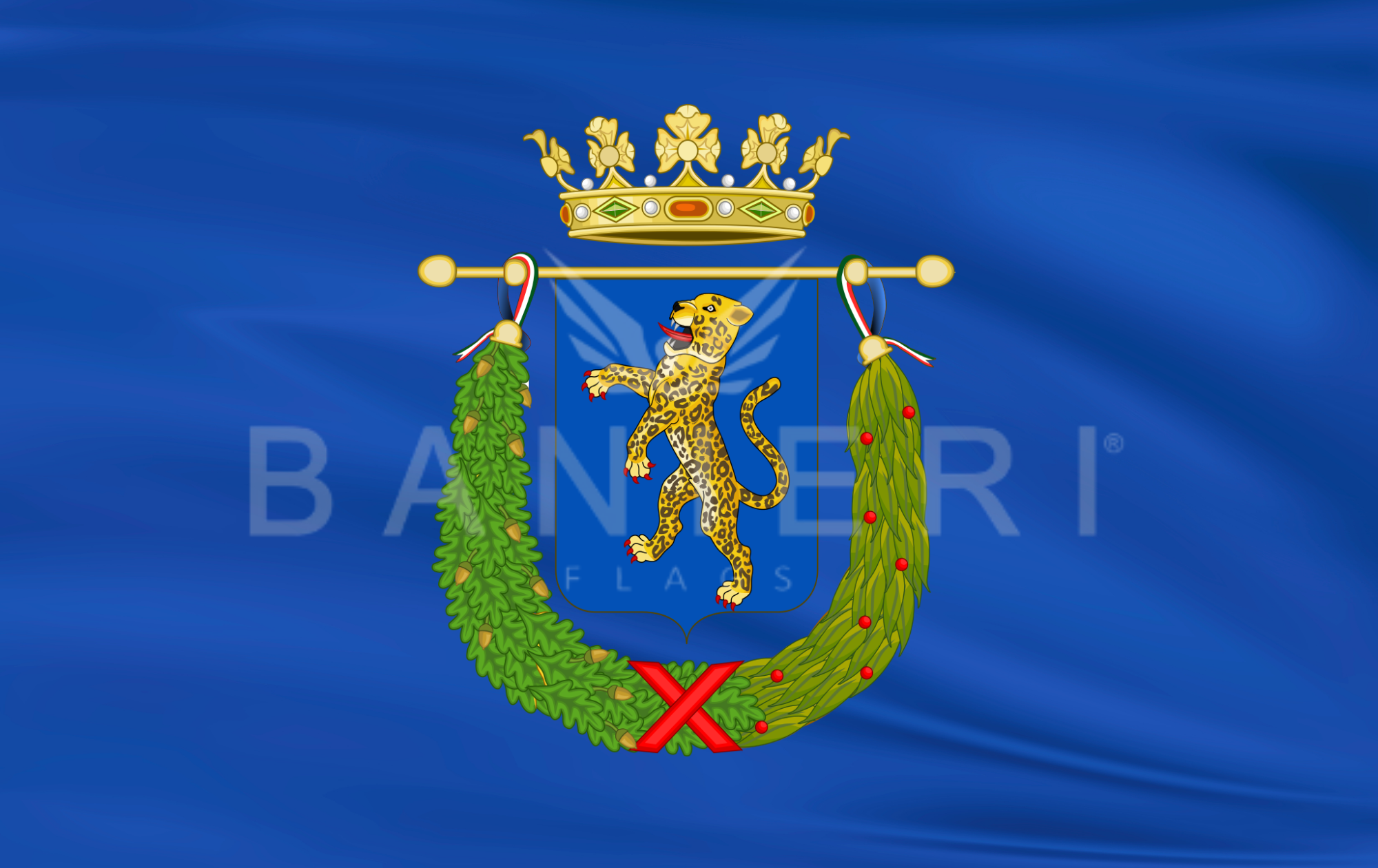 Bandiera della Provincia di Lucca - Cultura e Tradizione Storica - BANIERI®