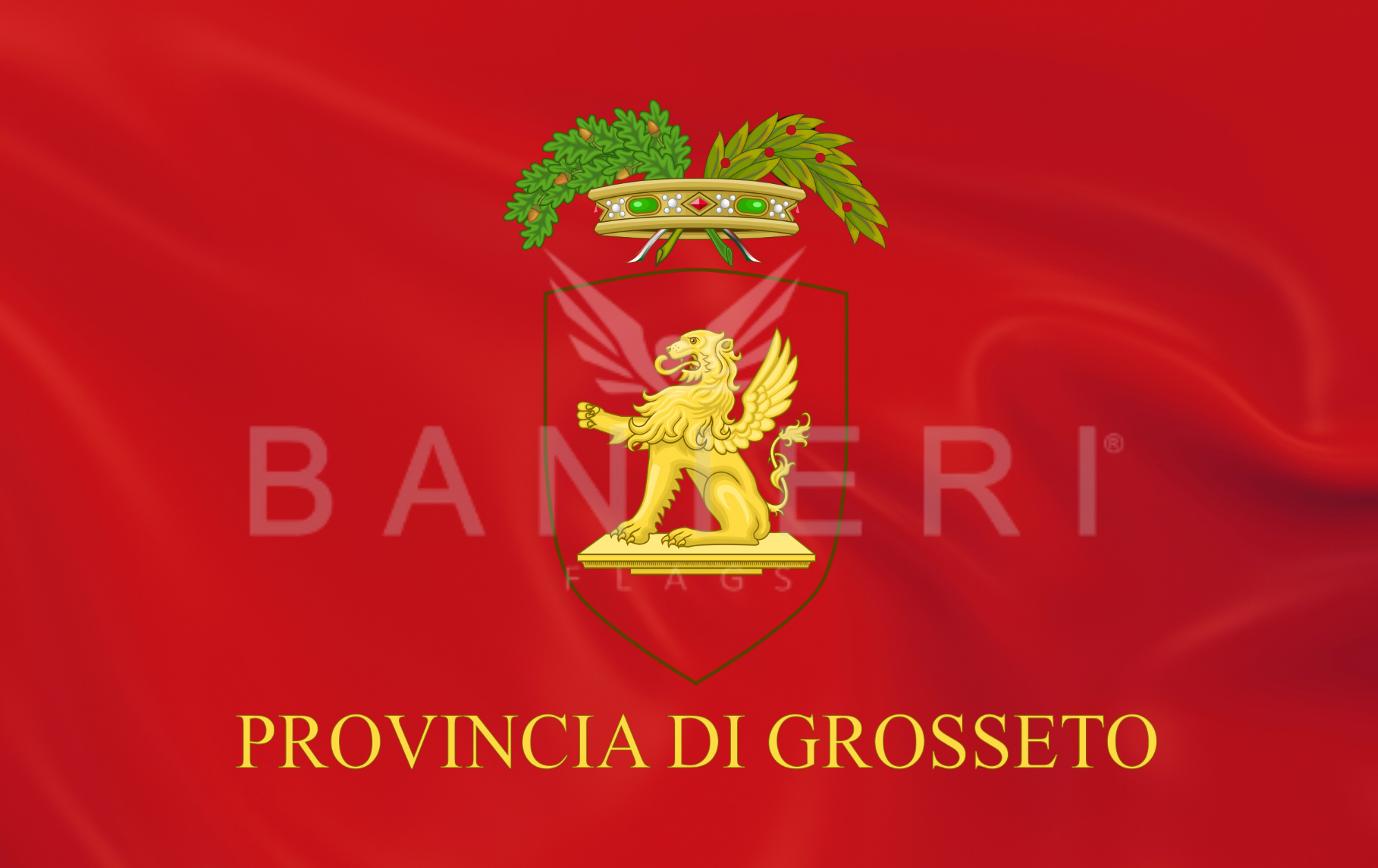 Bandiera della Provincia di Grosseto - Simbolo di Identità Locale - BANIERI®