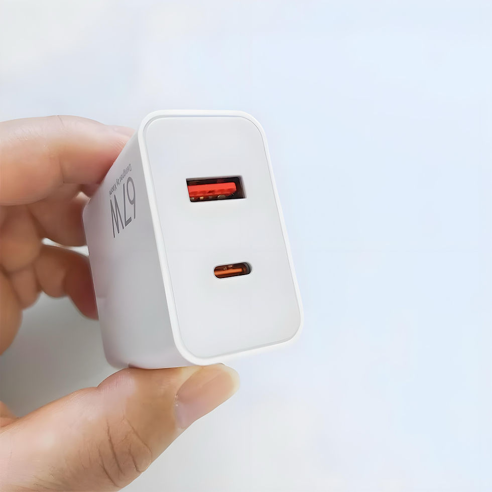 Miniatura: Carregador Completo 67W Turbo Entrada USB + USB-C Branco N20 (CARREG67WN20)