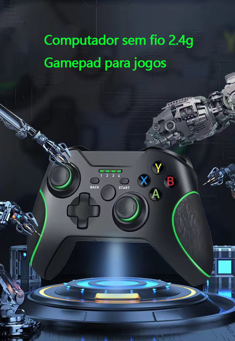 Miniatura: controle sem fio joystick videogames PC gamers consolas de jogos portáteis, cont