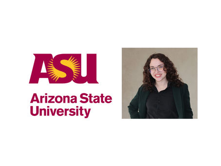 Arizona State University logo and Olivia Pratt headhsot