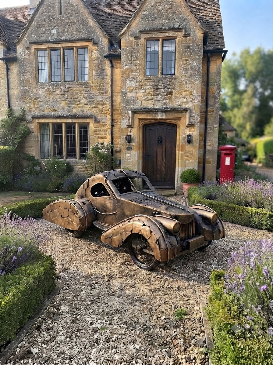 Voiture vintage en métal