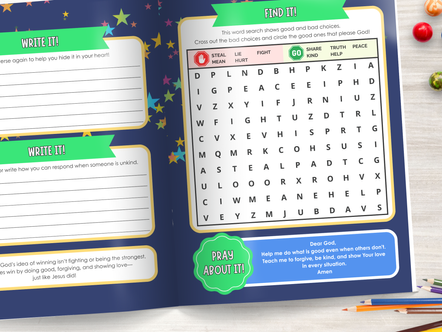 Romans 12:21 from Memory Verses in Action by Zady Rose