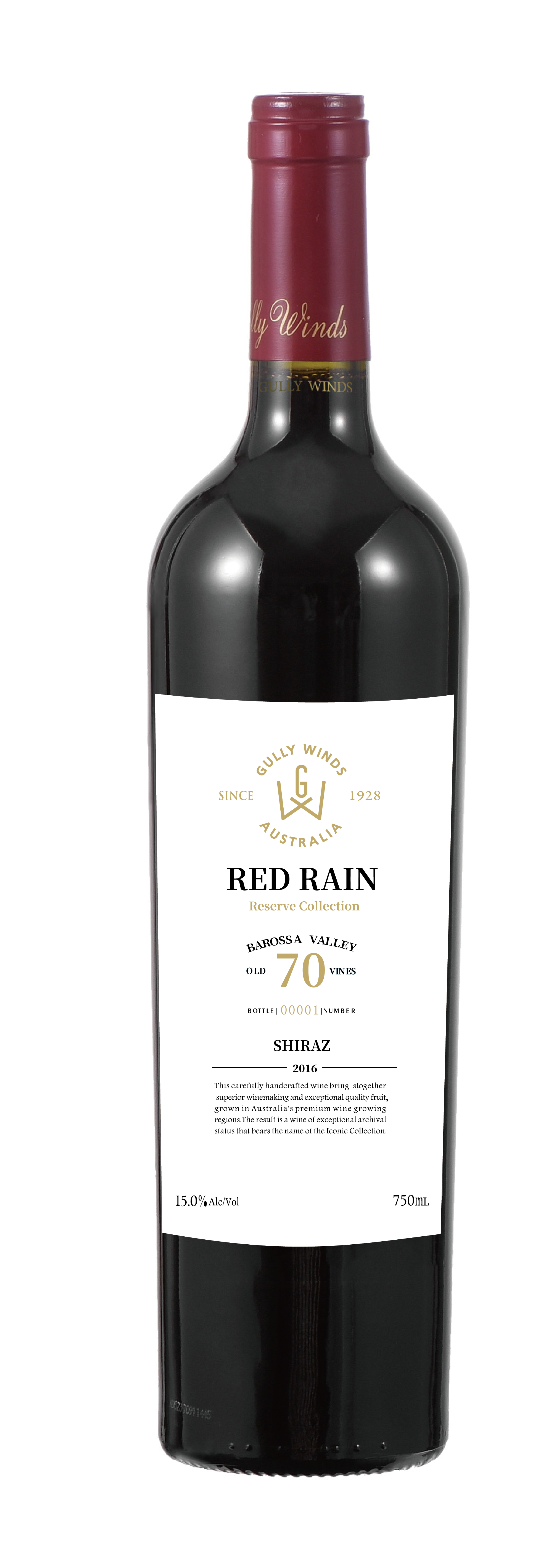 Gully Winds "Red Rain" Shiraz 2016