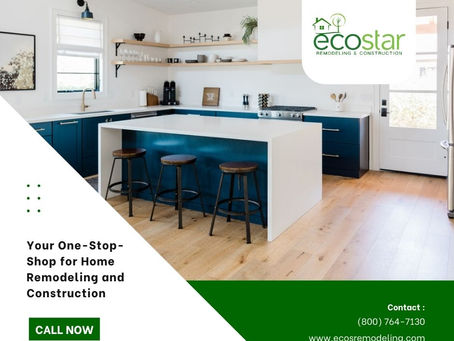 Kitchen Remodeling Services by EcoStar Remodeling & Construction