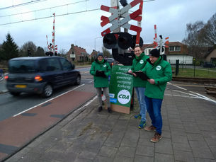 Verkeerstelling: spoorwegovergang Kerkweg