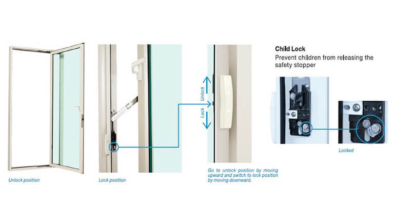 Chốt an toàn & Khóa trẻ em