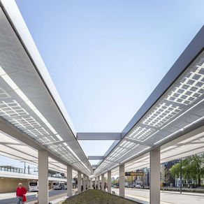 Transparante zonnepanelen – P+R Tilburg