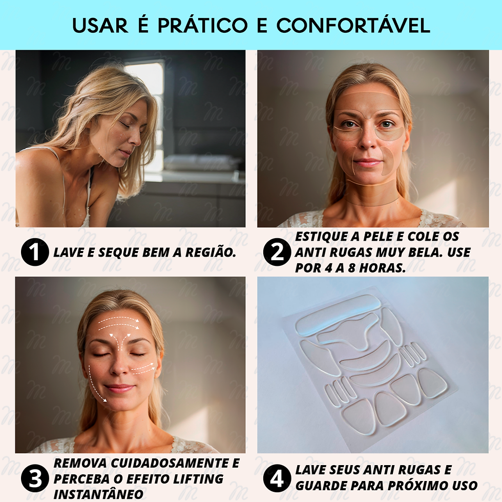 Miniatura: Adesivos Anti Rugas para Rosto Modelo:2 Peças (Boca)