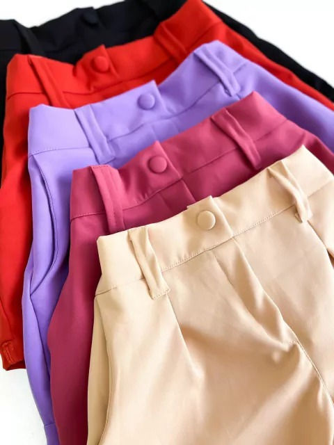 Miniatura: Short Feminino Alfaiataria Malu ref. 784