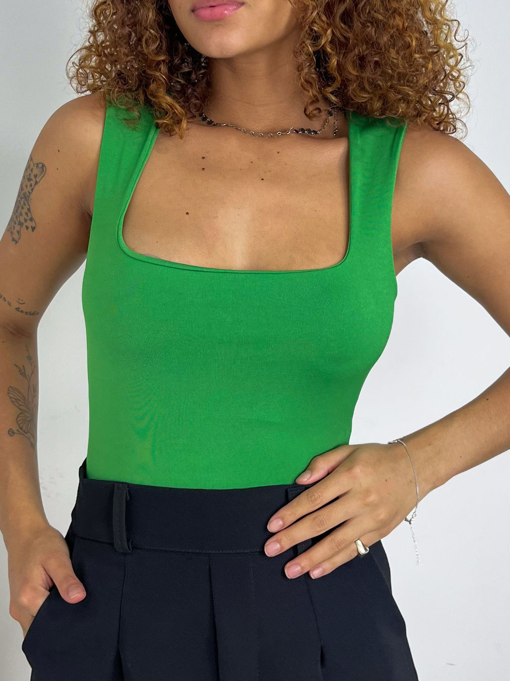 Body Feminino Decote Quadrado Catarine Ref.1139