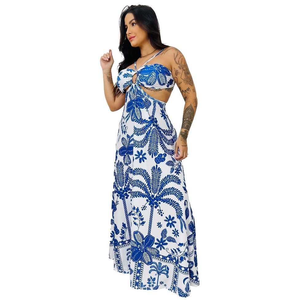 Miniatura: Vestido Longo Isabela Grécia