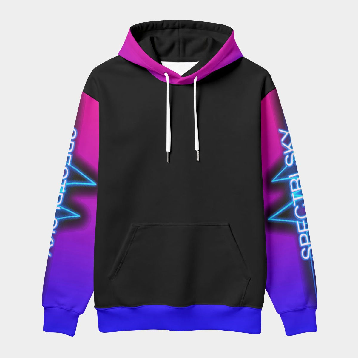 SpectrlSky Logo Purple, Blue, Black Hoodie