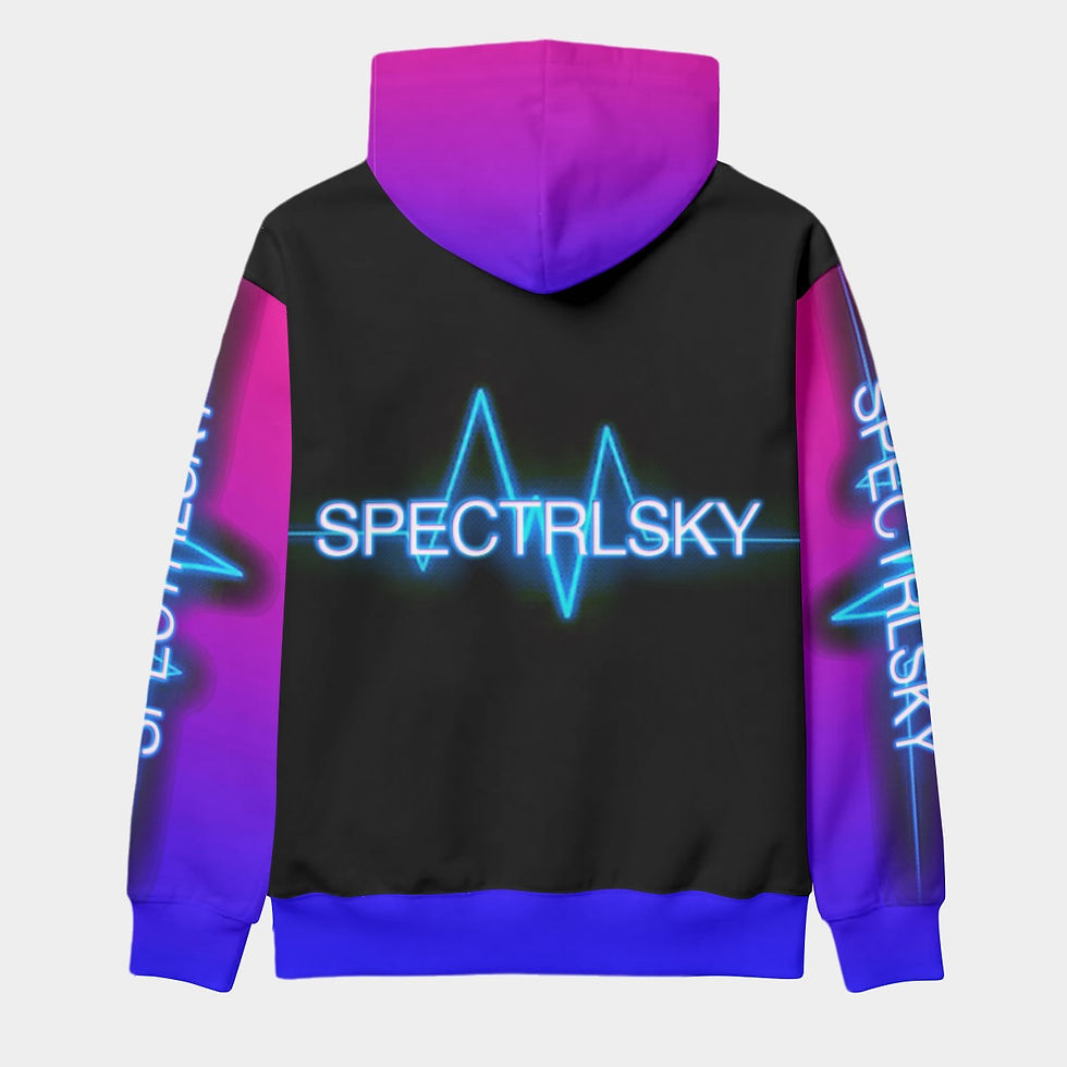 Thumbnail: SpectrlSky Logo Purple, Blue, Black Hoodie