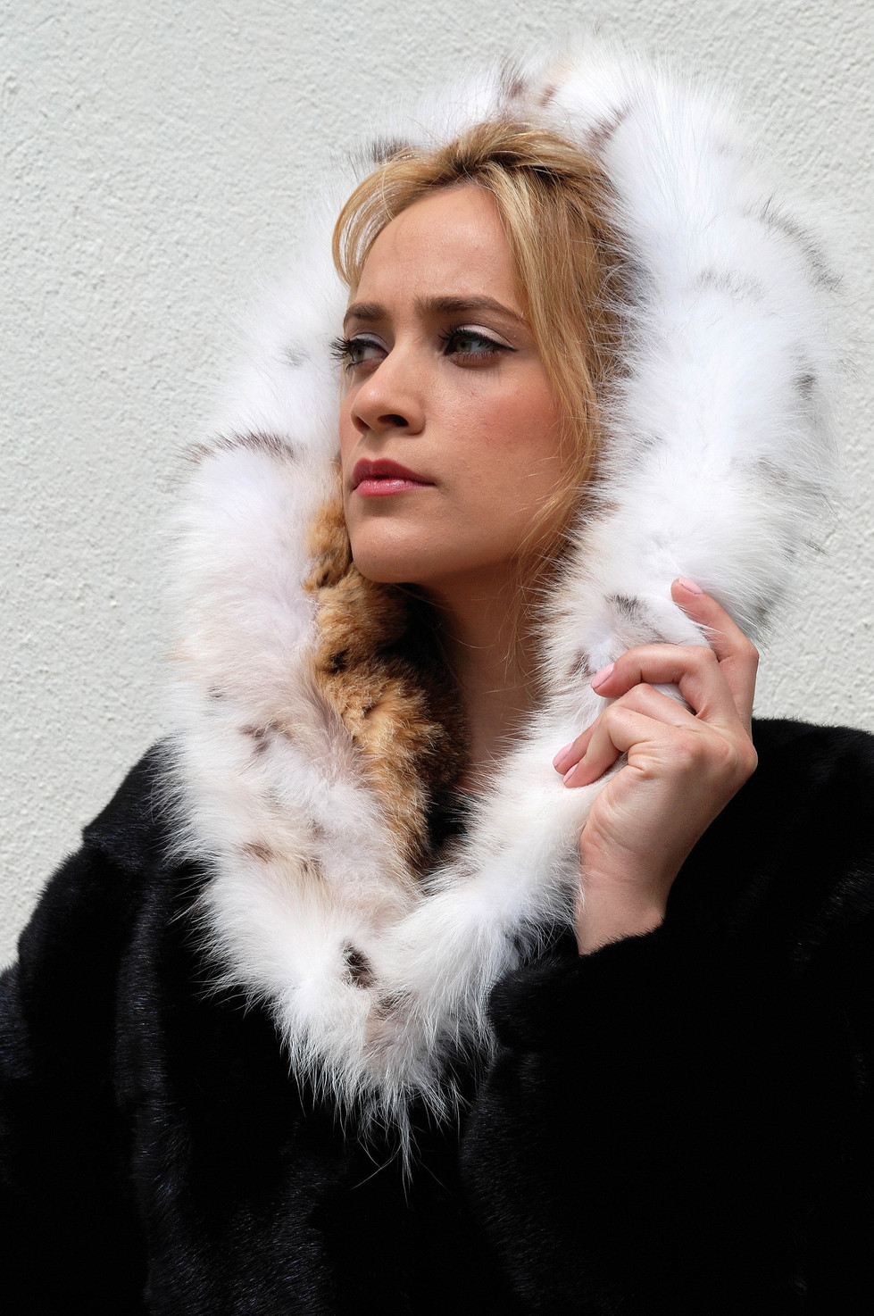 MANTEAU EN FOURRURE DE VISON NOIR