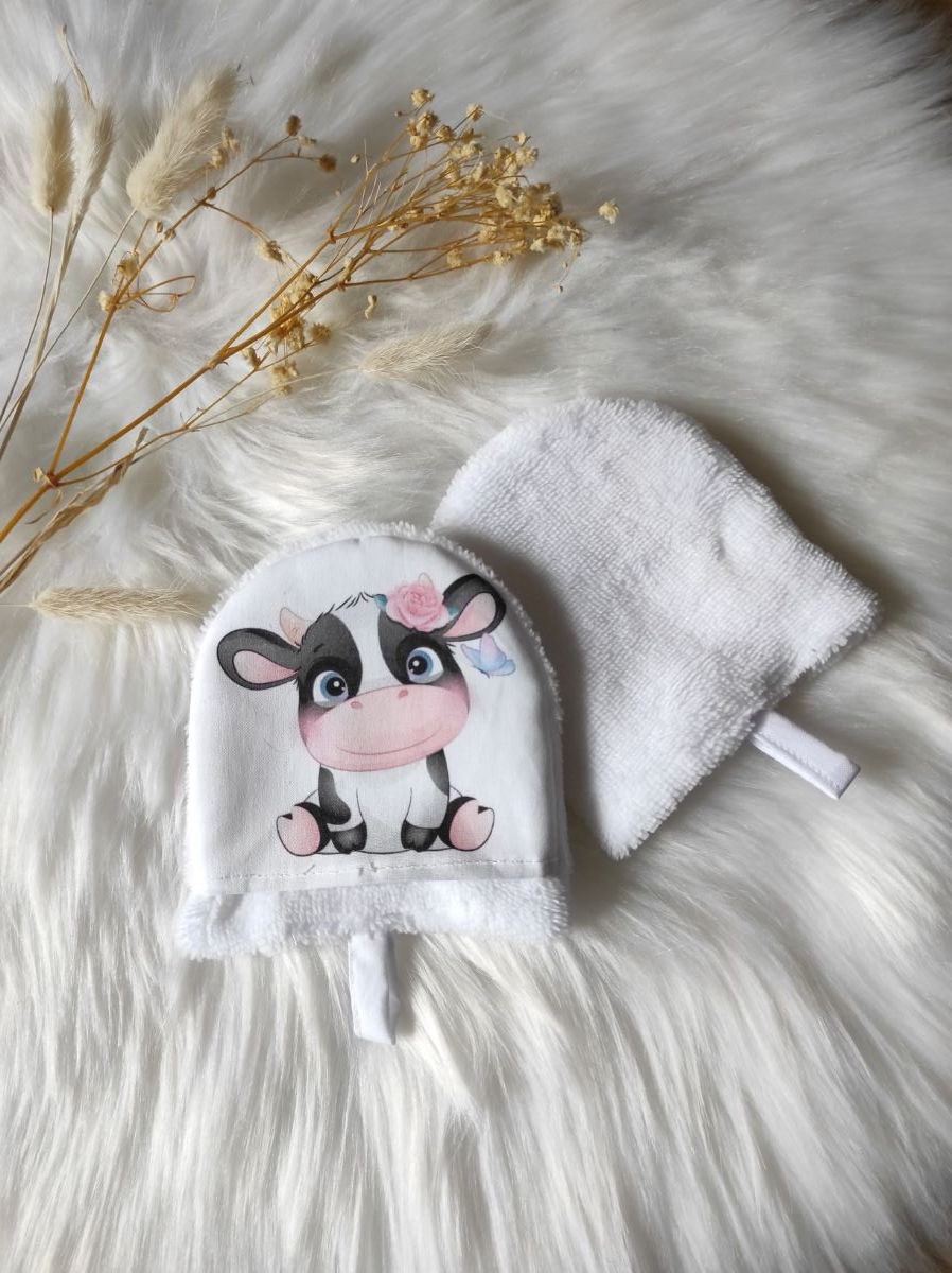 Débarbouillettes Animaux de la ferme Vache