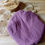 Miniature : Bonnet de satin prune