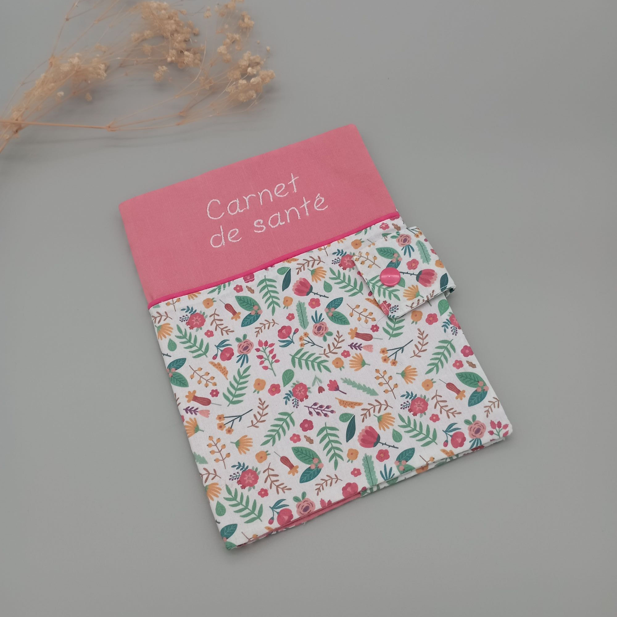 Protège carnet de santé coton personnalisable Sidonie