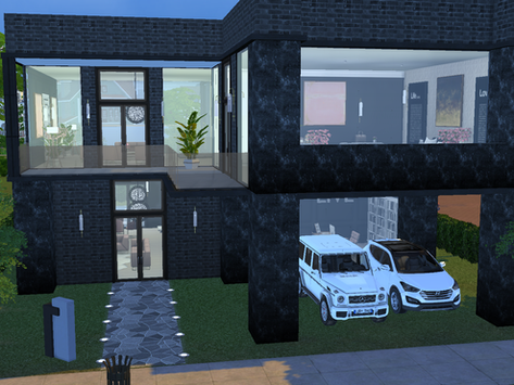Black and Pink House |The sims 4 por Milena Cipriano