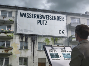 «Wasserabweisend» steht drauf.
