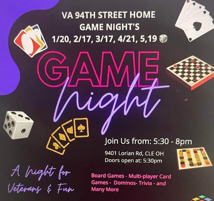 Game Night at the VA's 94th St Home