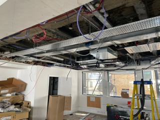 London AC internal Cat A/B fit out and VRF installation in working office space