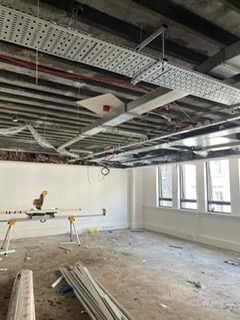 London AC internal Cat A/B fit out and VRF installation in working office space